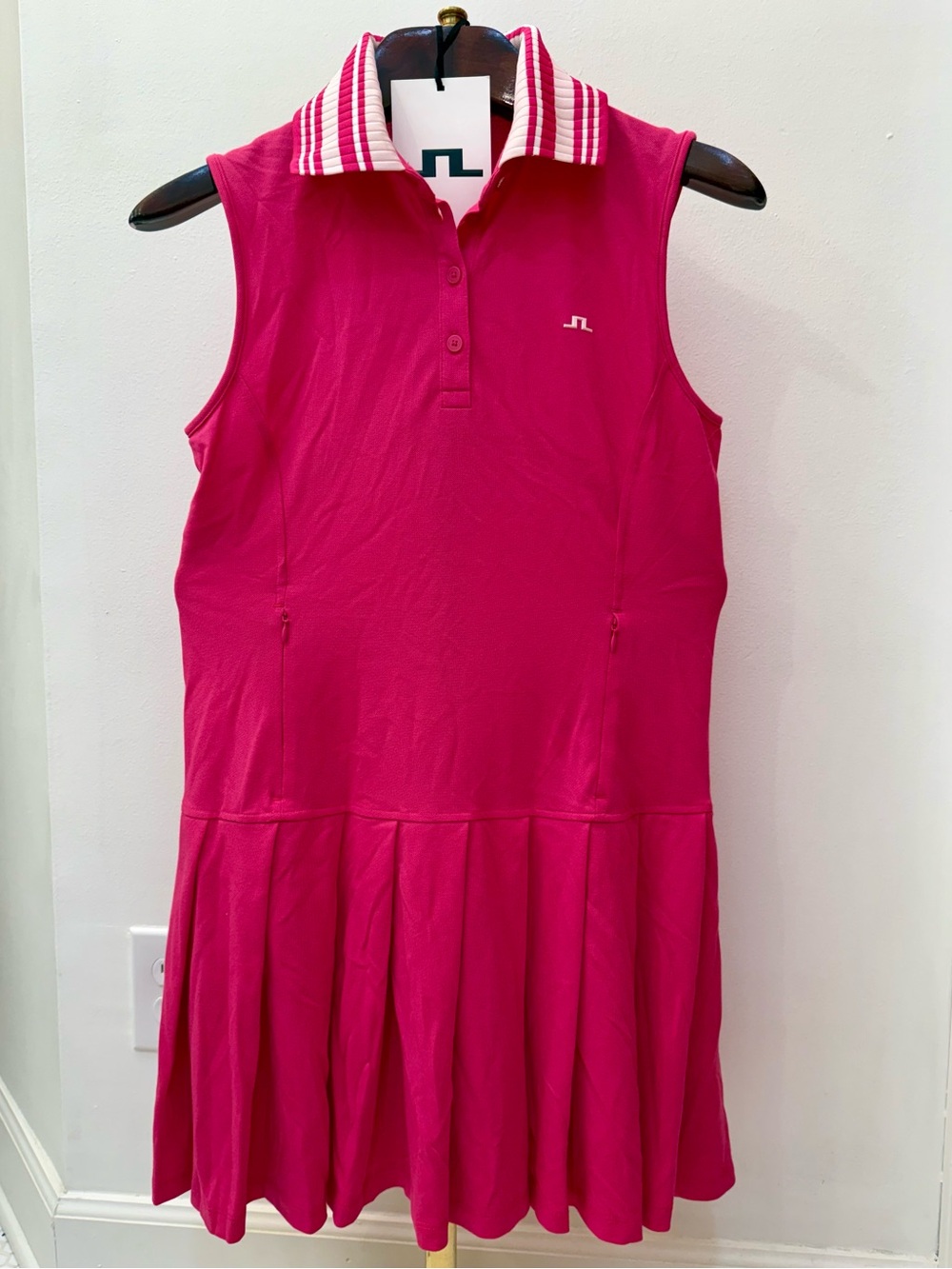 RARE🔥 2027 SPRING SAMPLE J. LINDEBERG KNIT KARINA DRESS PINK